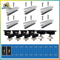 Solarmodul Halterung Kit Verstellbar 30-35Mm FüR Flachdach Pv Set