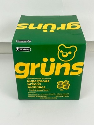 Gruns Superfoods Greens Gummies 35 Daily Packs Best By 06/2027+