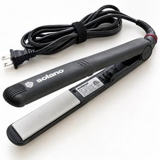 Solano Professional Hair Straightener Flat Iron Black Ceramic Plates