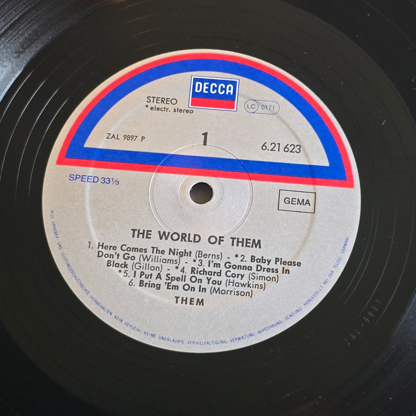 THEM ~ THE WORLD OF THEM ~ LP 1970 NM ~ VAN MORRISON GERMAN PRESS thumbnail 3