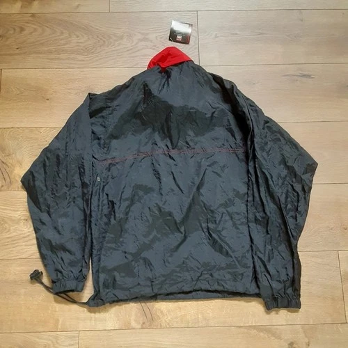 Vintage Marlboro Packable Windbreaker Jacket Adult Medium Red Black Pullover New image 3