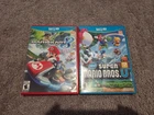 Wii U Games Bundle Mario Kart 8 and NEW Super Mario Bros U Lot Of 2