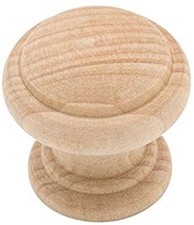 1-3/8" Classic Birch Round Knob Unfinished