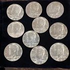 1964-LOT OF 10 - KENNEDY HALF DOLLARS - 90% Silver -