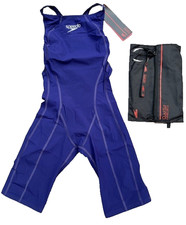 Speedo Fastskin SwimSuit Shortie Race Bodyskin FSPRO Female Youth 26" Aqua Blue