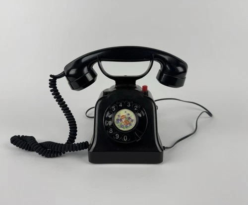 PTT Vintage Telefon Bakelit Schweiz - Wählscheibentelefon mit Prüftaste & Glocke