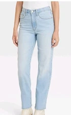 Universal Thread Women's High-Rise 90s Straight Jeans Size 4 Long
