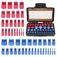 52PCS Thread Checker, Nut and Bolt Thread Checker, Thread Checker Kit in Standar