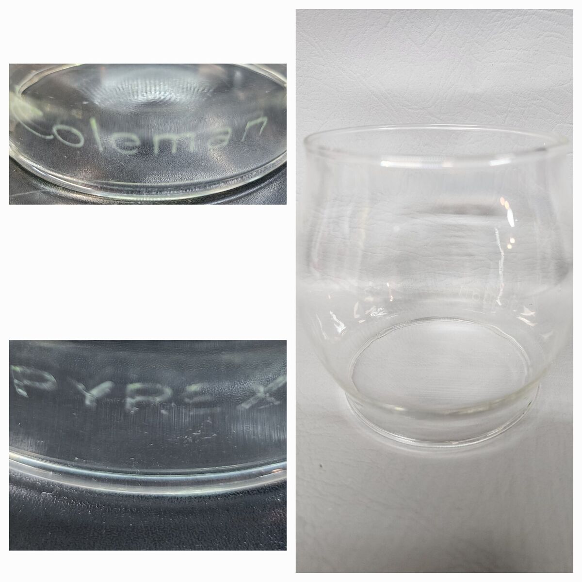 Authentic Genuine) - Coleman Lantern Globe Green Pyrex USA Authentic Genuine) - Coleman Lantern Globe Green Pyrex USA