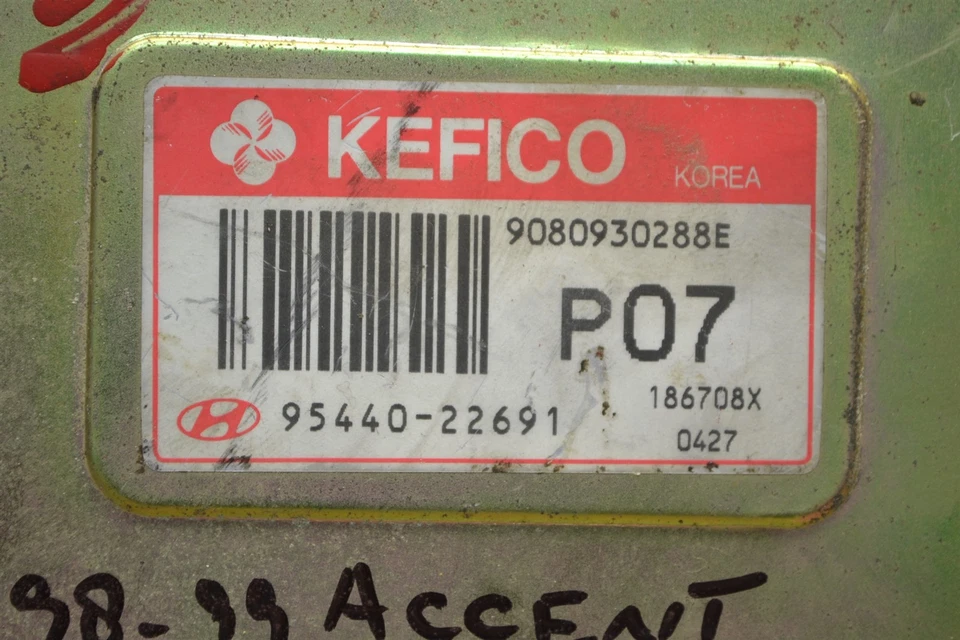 Unidad de control de transmisión Hyundai Accent 1998 1999 TCU 9544022691 módulo 110-5E5 Foto 2 de 3