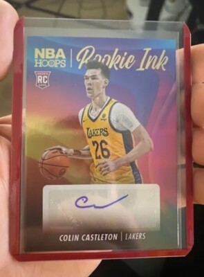 Panini NBA Hoops 2023-24 Colin Castleton Lakers Rookie Ink Auto