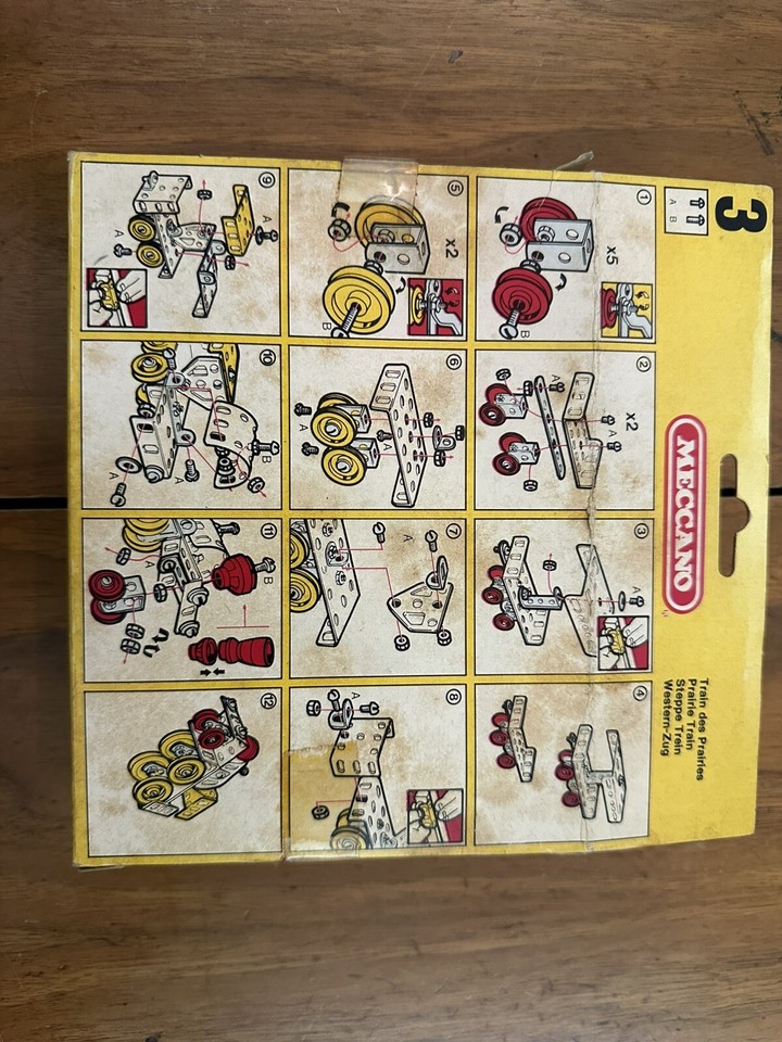 Boîte MECCANO 086205 6205 - Train Wagon Prairie - Édition 1981/1984 - Rare Sous Scellé