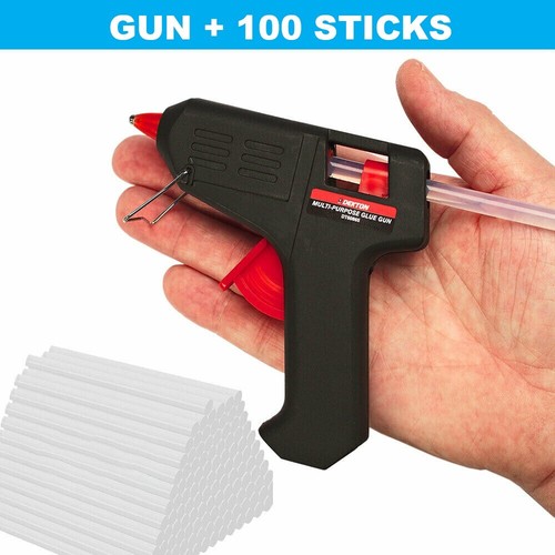 Hot Melt Mini Glue Gun Electric with 100 Adhesive Glue Sticks Hobby Craft DIY - Picture 2 of 7