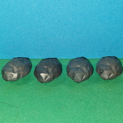 Lot De 3 Rochers Playmobil Catégorie 3 - Accessoires D'occasion En Très Bon état - Pour Décors