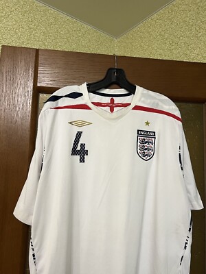 イングランド代表 Umbro シャツ 2007-2009年モデル　値下げ ENGLAND NATIONAL TEAM 2007/2009 HOME FOOTBALL SHIRT UMBRO