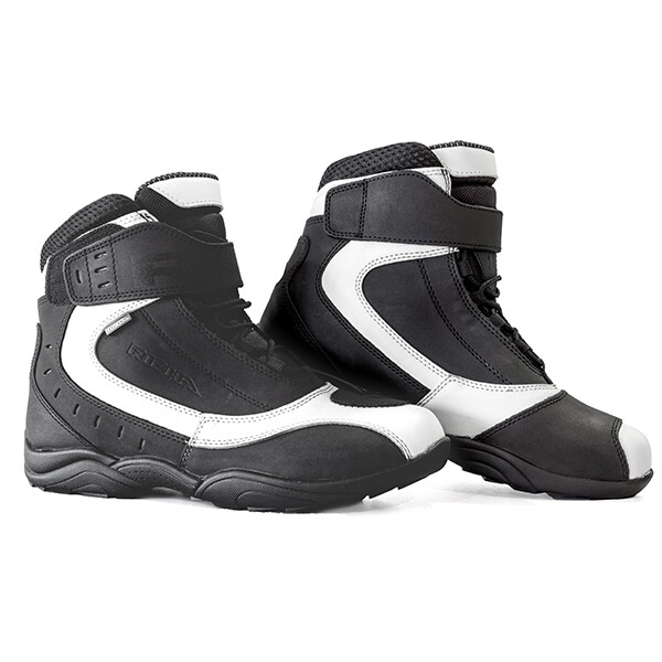 Richa SLICK White/Black Scooter/Motorcycle Waterproof Ankle Boots