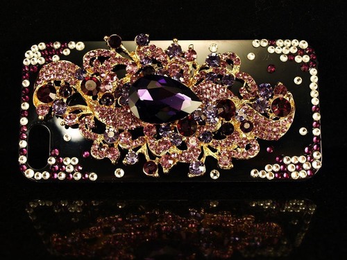 CLAIRE'S bling cell phone case iPhone 5 - pearls, hearts, bows,BFF,NAIL SET, - Picture 9 of 18