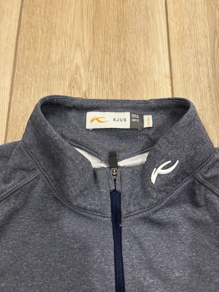 Kjus Wentworth Club (Surrey, UK) Blue 1/4 Zip Keanu Pullover Small S / 48 Golf - Image 3 of 4