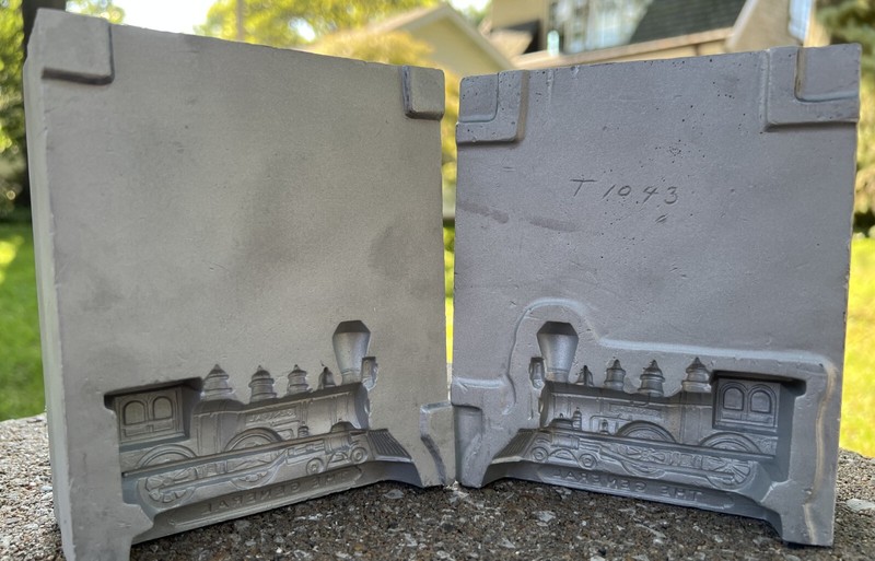 Extremely RARE Mold-A-Rama cast THE GENERAL TRAIN LOCOMOTIVE 1962 era MOLD SET