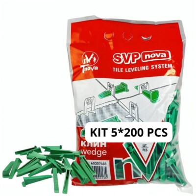 Leveling System Kit 1000 pcs Wedges ''SVP-noVa'' Tile Laying Aid