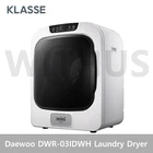 Daewoo DWR-03IDWH Mini Laundry Dryer 3kg Baby Underwear 220V - Fedex Express