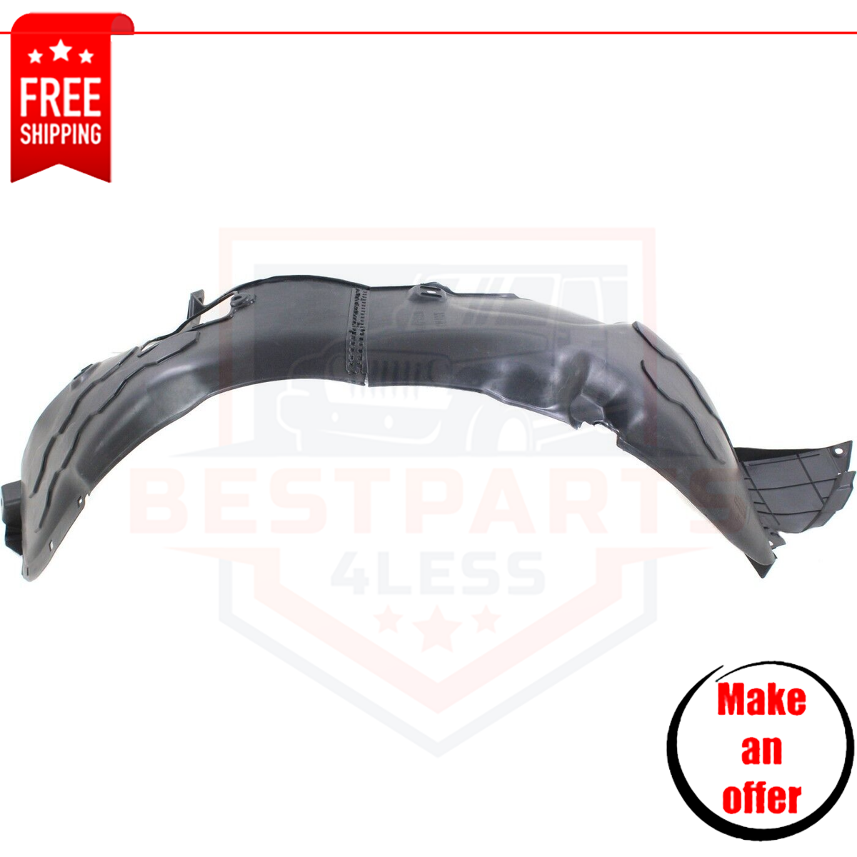 Front Fender Liner 868121W000 right side for 2012-2013 Kia Rio EX