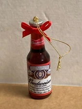 Vintage 2008 The Encore Group Budweiser Beer Bottle Hanging Ornament