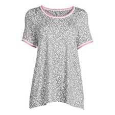 Secret Treasures Women's Knit Sleep Shirt Heather Grey Size Small 4-6 NWT