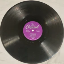 Bobby Milano, Jazz, Capitol Records,78rpm, A King or A Slave/If You Cared, VG+