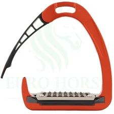 Premiuim Quick Release Iron Safety Stirrups Horse Aluminium Stirrups 4.75" Red