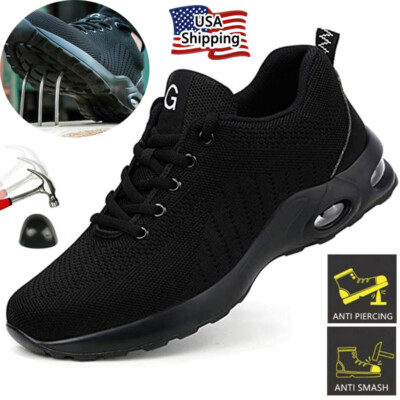Work shoes Lightweight Steel Toe safety boots men's casual safety shoes  size