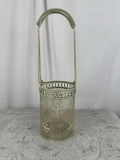 Decorative Metal Basket Snowflake Design 