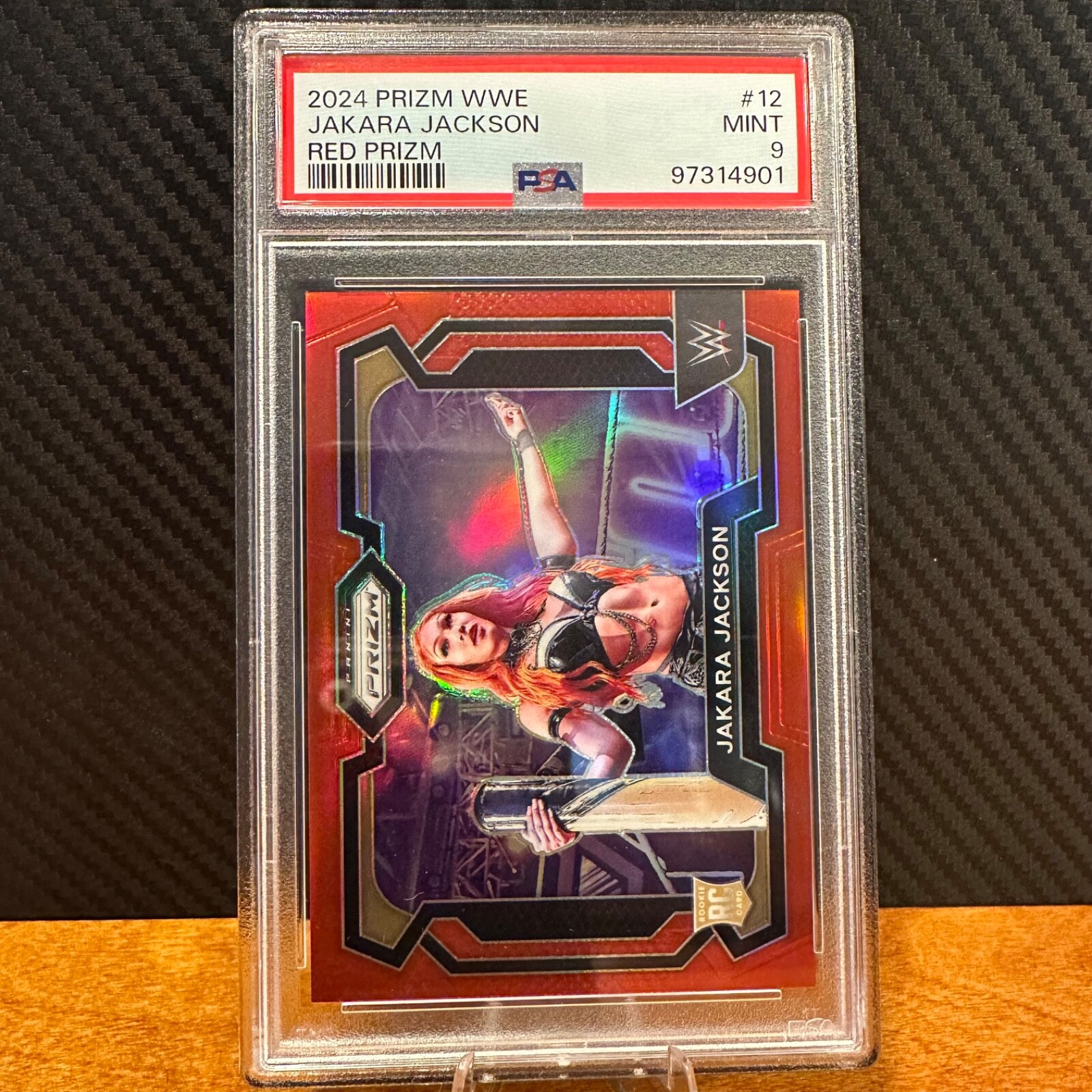 2024 WWE Prizm JAKARA JACKSON ROOKIE RED PRIZM PARALLEL /299