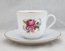 Reutter PERFECT PARTY Children's Porcelain TEA CUP SAUCER SET Floral