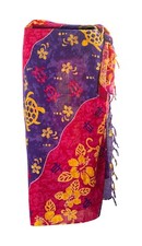 Pareo Hawaiian Swimwear Cover Up Dress Sarong Lava Wrap Pink Purple