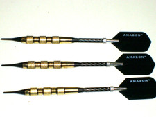 Soft Tip Darts New, 17 Gram Brass with Aluminum Spinning Shafts 3135