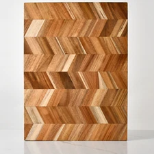 Chevron Cutting Board, Butcher Block, Cheese Board, Charcuterie Board 16 x 12