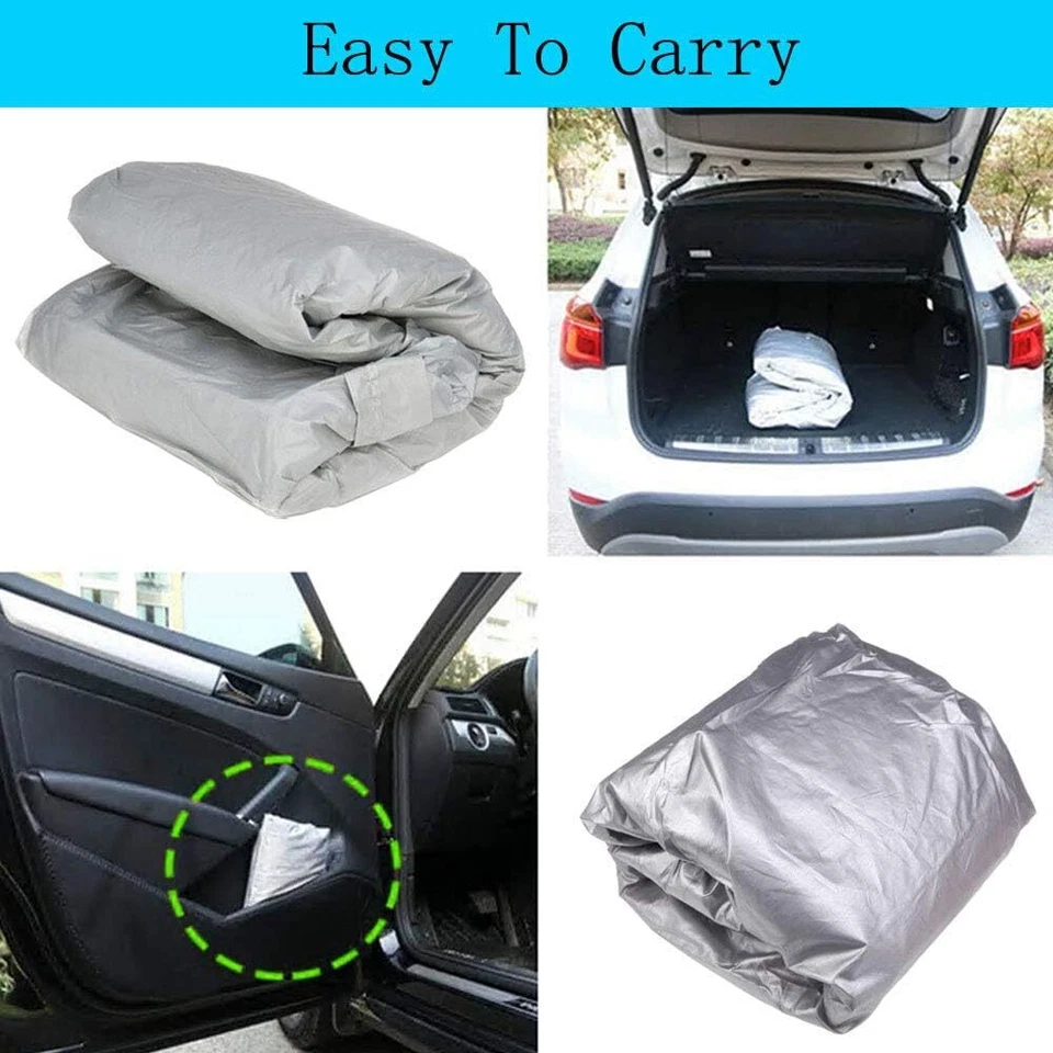 Waterproof Full Car SUV Cover Protection Outdoor UV Snow Dust Rain Resistant XL - Image 4 of 4