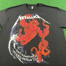 Metallica Shirt Mens XL M72 Seasons Tour 2023 East Rutherford Devil Squindo Tee