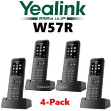 4 Yealink W57R Rugged DECT Handset Phone 1.8" Color Screen for W70B W80 W90