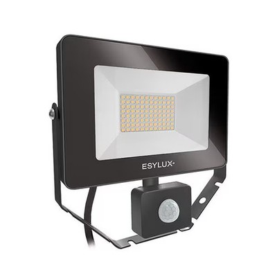 Esylux BASIC AFL Strahler mit Bewegungsmelder, 30 W, 3000lm, schwarz (EL10810855