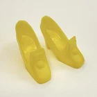 Vintage Mod Era Barbie YELLOW Pilgrim Heels Shoes 1960's - A14