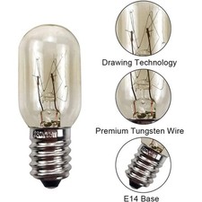 15 Watt Himalayan Salt Lamp Bulbs, New Dimmable Rock Salt Night Light Bulbs