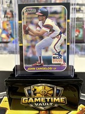 John Cangelosi Rookie #251 1987 Leaf Chicago White Sox Baseball Card MLB NM. rookie card picture