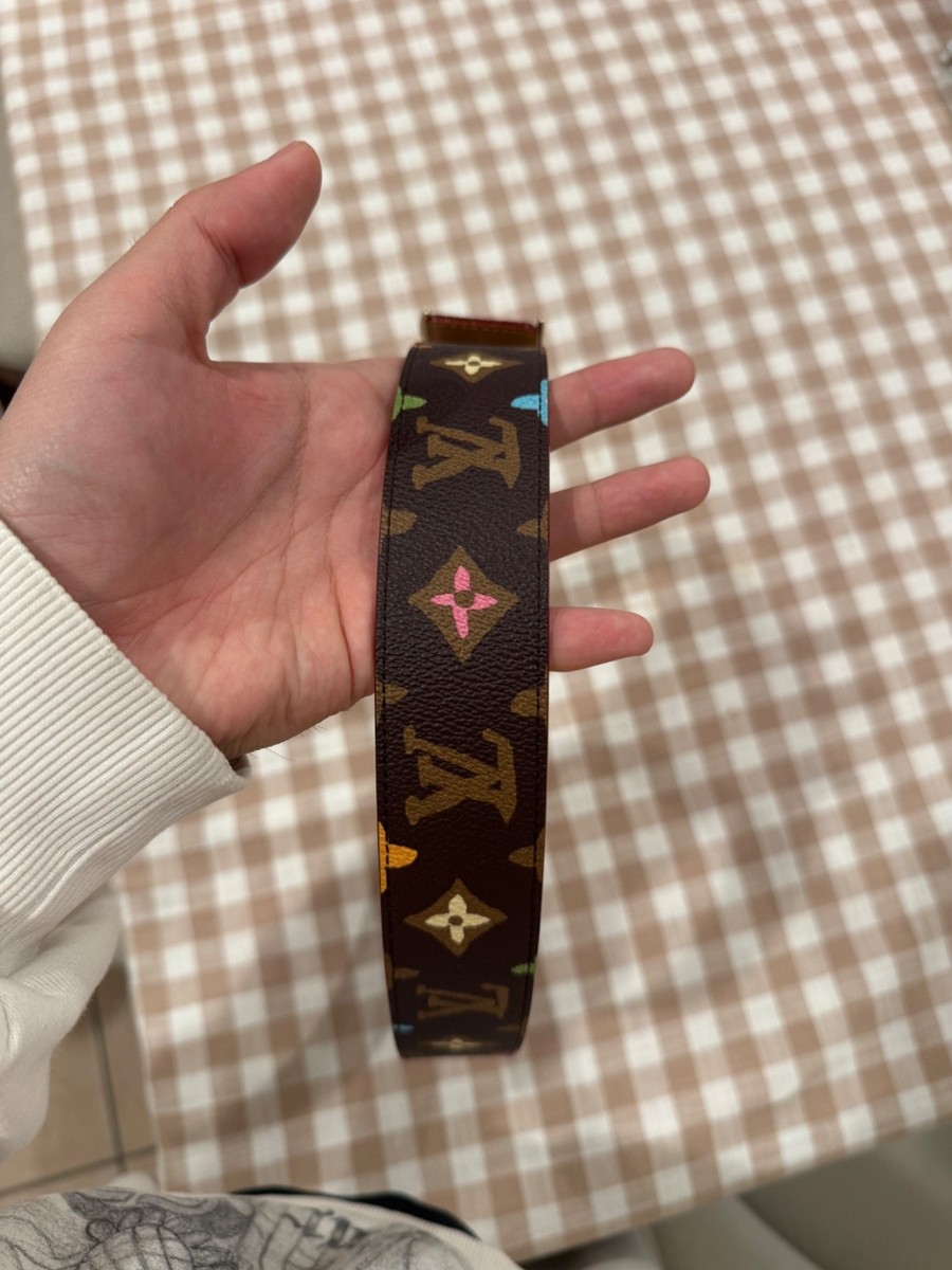 LOUIS VUITTON ルイヴィトン ×Tyler The Creator ×タイラーザクリエイター モノグラム リバーシブル ベルト ブラウン M8586 Louis Vuitton X Tyler The Creator Monogram Reversible Belt Size