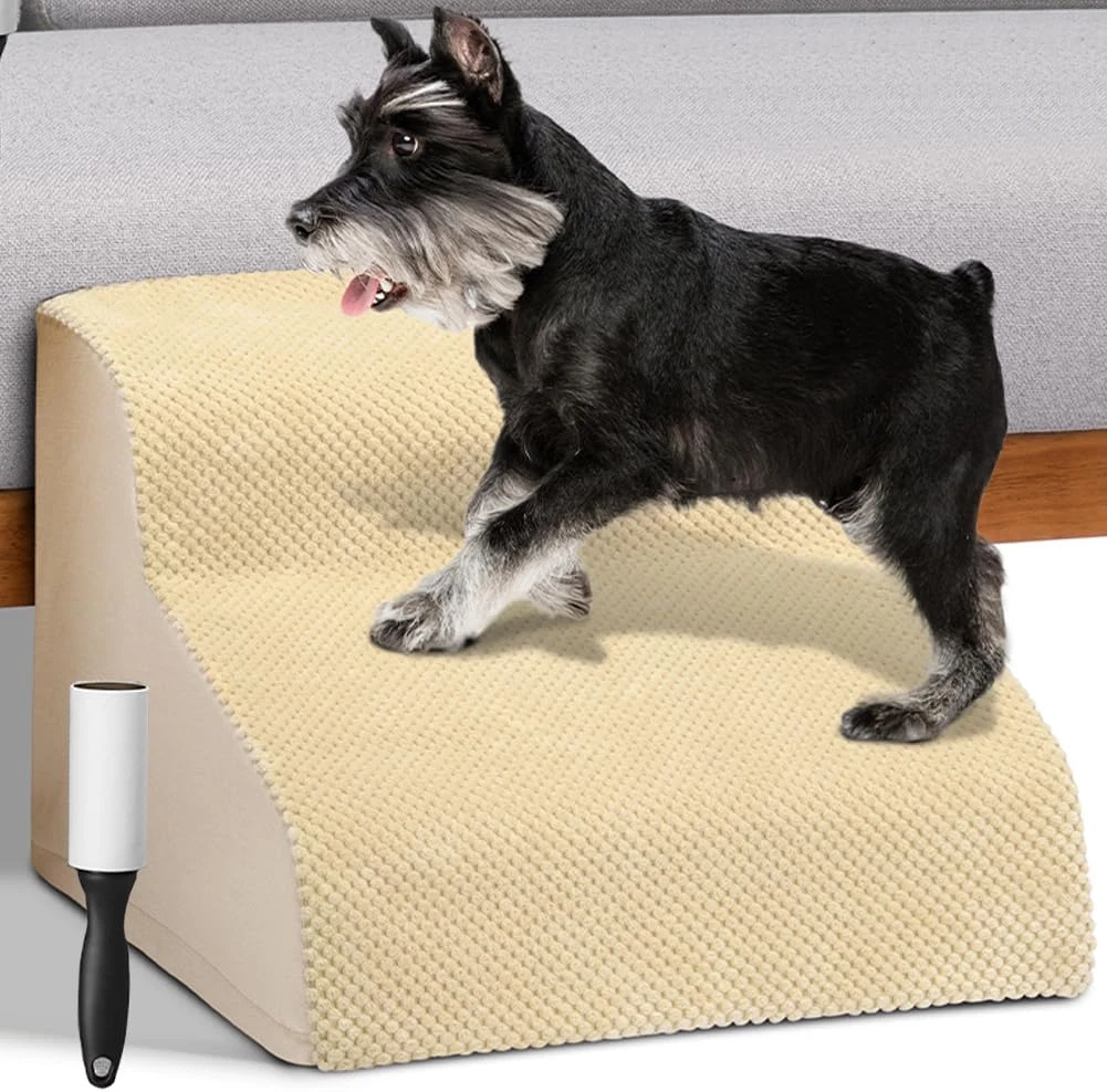 Easy Step II - Scala Per Cani E Gatti Extra Large, 2 Gradini, Supporta Fino A 90,7 Kg, Tappeto Lavabile, Grigio
