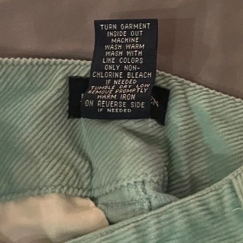 RALPH LAUREN Corduroy Girl Skirt Embroidered Dog English Pointer AquaTurquoise 7 - Image 4 of 4