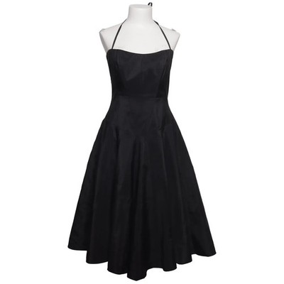 Swing, Cocktailkleid, Größe: 38, Schwarz, Acetat/Polyamid/Polyester #7Up