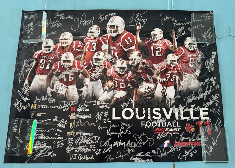 Louisville Cardinals 2011 Football Schedule Poster 18x24 Heyman Chichester