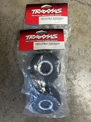 Traxxas Mini Slash BFG Mud-Terrain KM3 Pre-MTD Tires Black/Chrome 10870-STBLK - Image 1 of 2